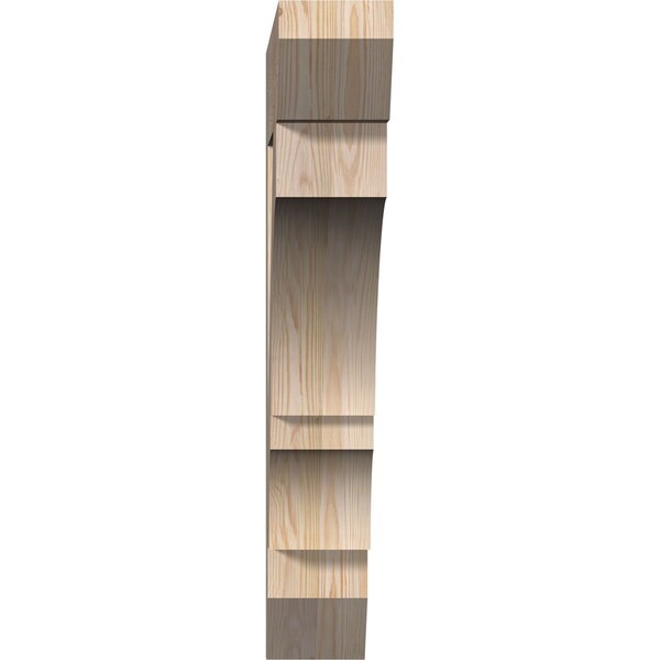 Balboa Slat Smooth Bracket, Douglas Fir, 5 1/2W X 34D X 34H